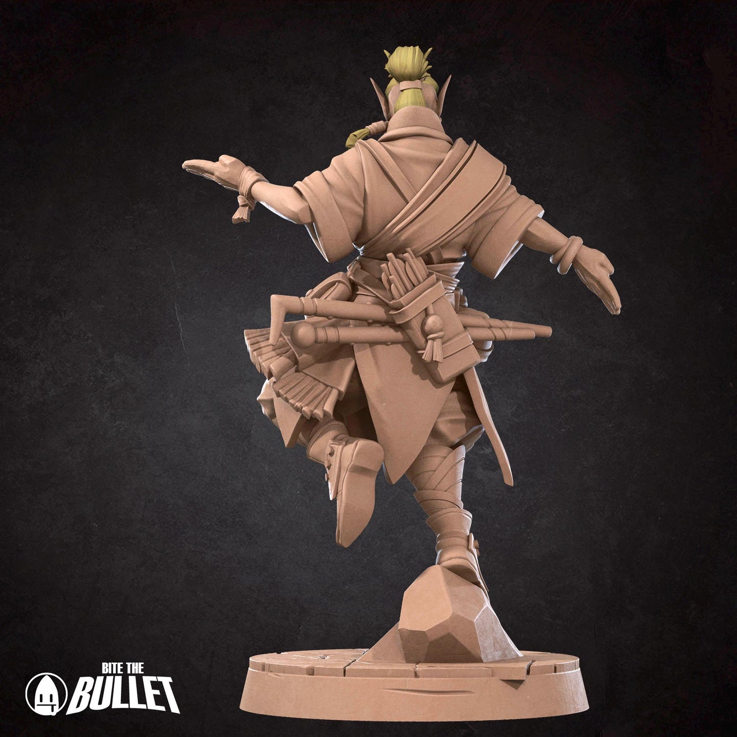 Elf Psychic Miniature - 28mm / 32mm / 36mm - Bite the Bullet - Resin Printed Figure for D&D, TTRPGs, and Board Games