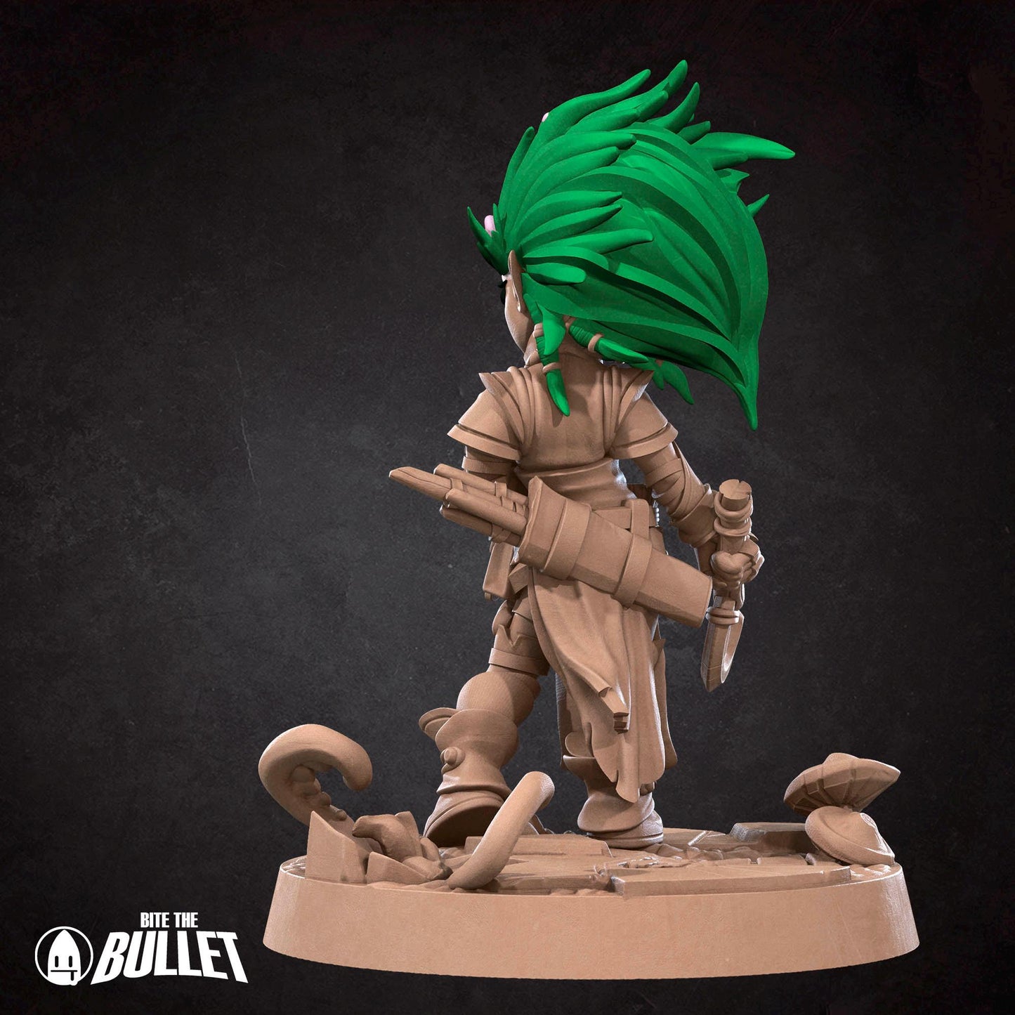 Gnome Druid Miniature - 28mm / 32mm / 36mm - Bite the Bullet - Resin Printed Figure for D&D, TTRPGs, and Board Games