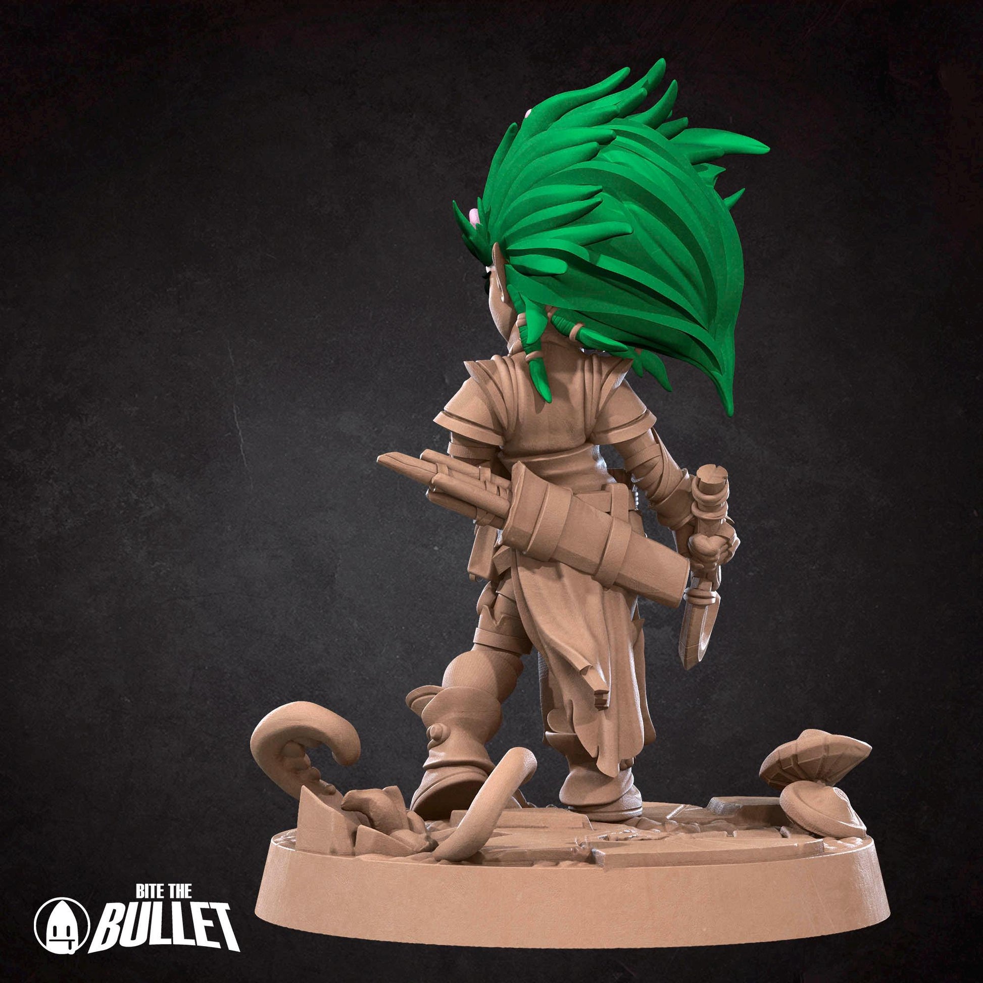 Gnome Druid Miniature - 28mm / 32mm / 36mm - Bite the Bullet - Resin Printed Figure for D&D, TTRPGs, and Board Games