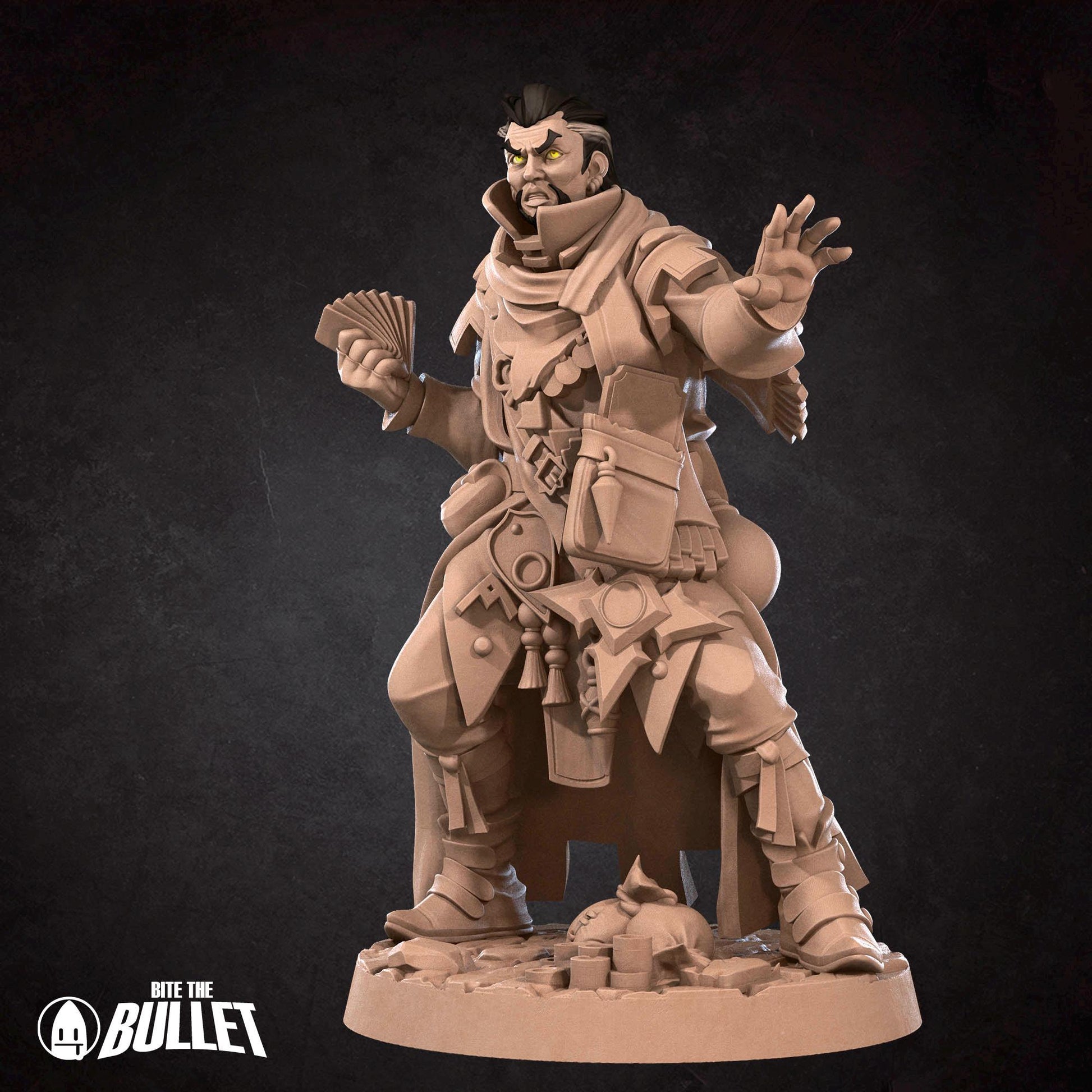 Human Medium Miniature - 28mm / 32mm / 36mm - Bite the Bullet - Resin Printed Figure for D&D, TTRPGs, and Board Games