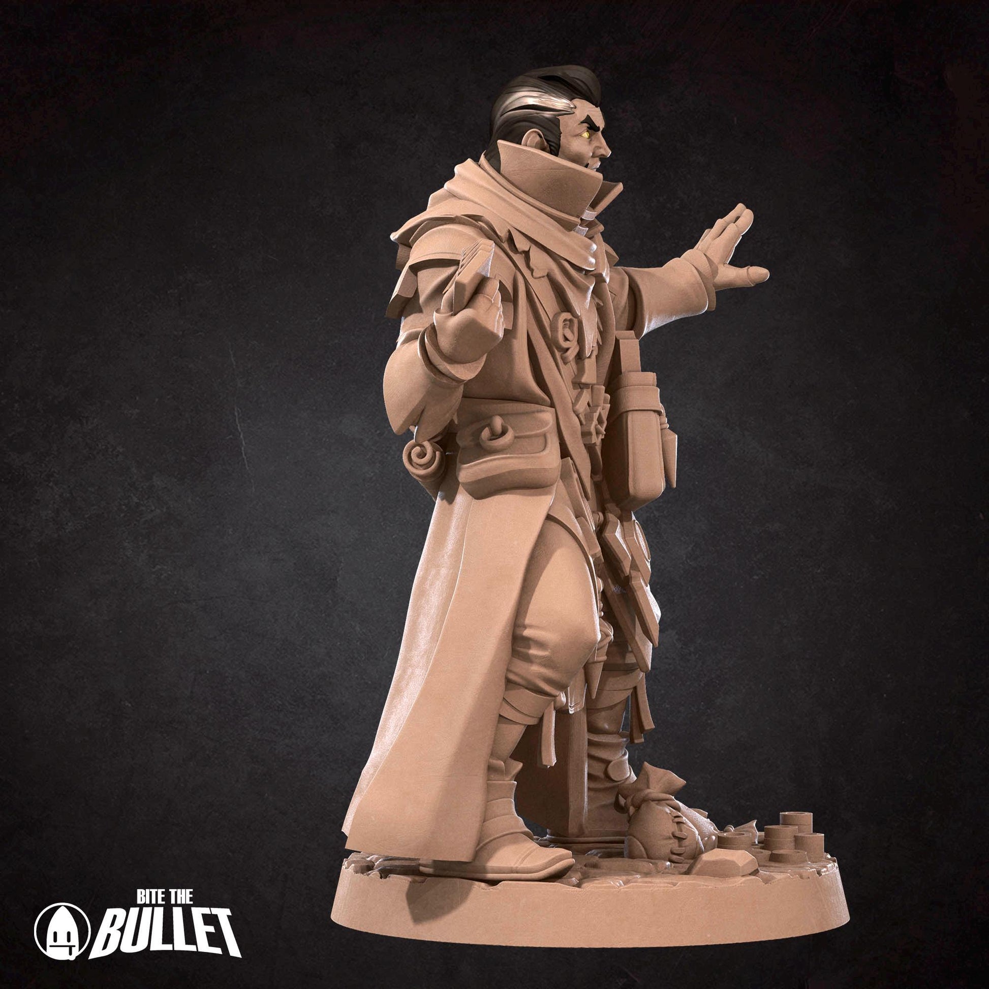 Human Medium Miniature - 28mm / 32mm / 36mm - Bite the Bullet - Resin Printed Figure for D&D, TTRPGs, and Board Games