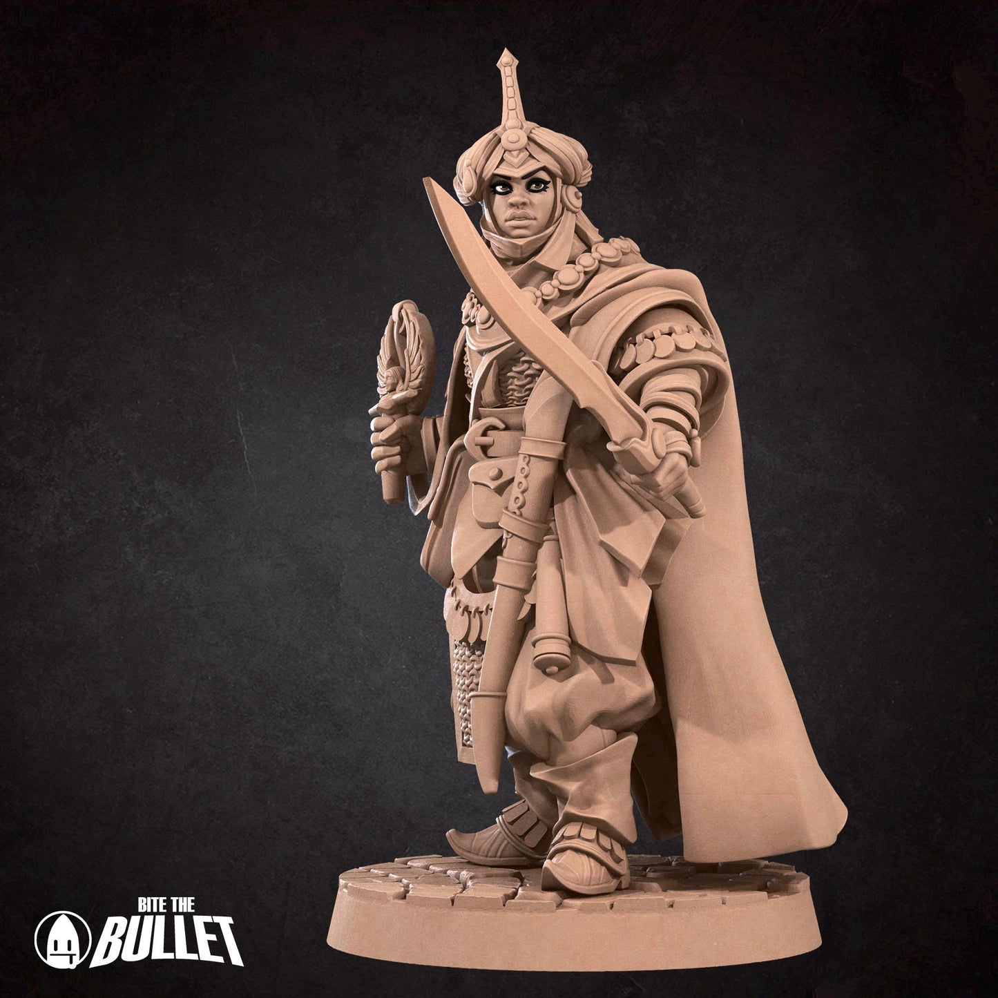 Human Cleric Miniature - 28mm / 32mm / 36mm - Bite the Bullet - Resin Printed Figure for D&D, TTRPGs, and Board Games