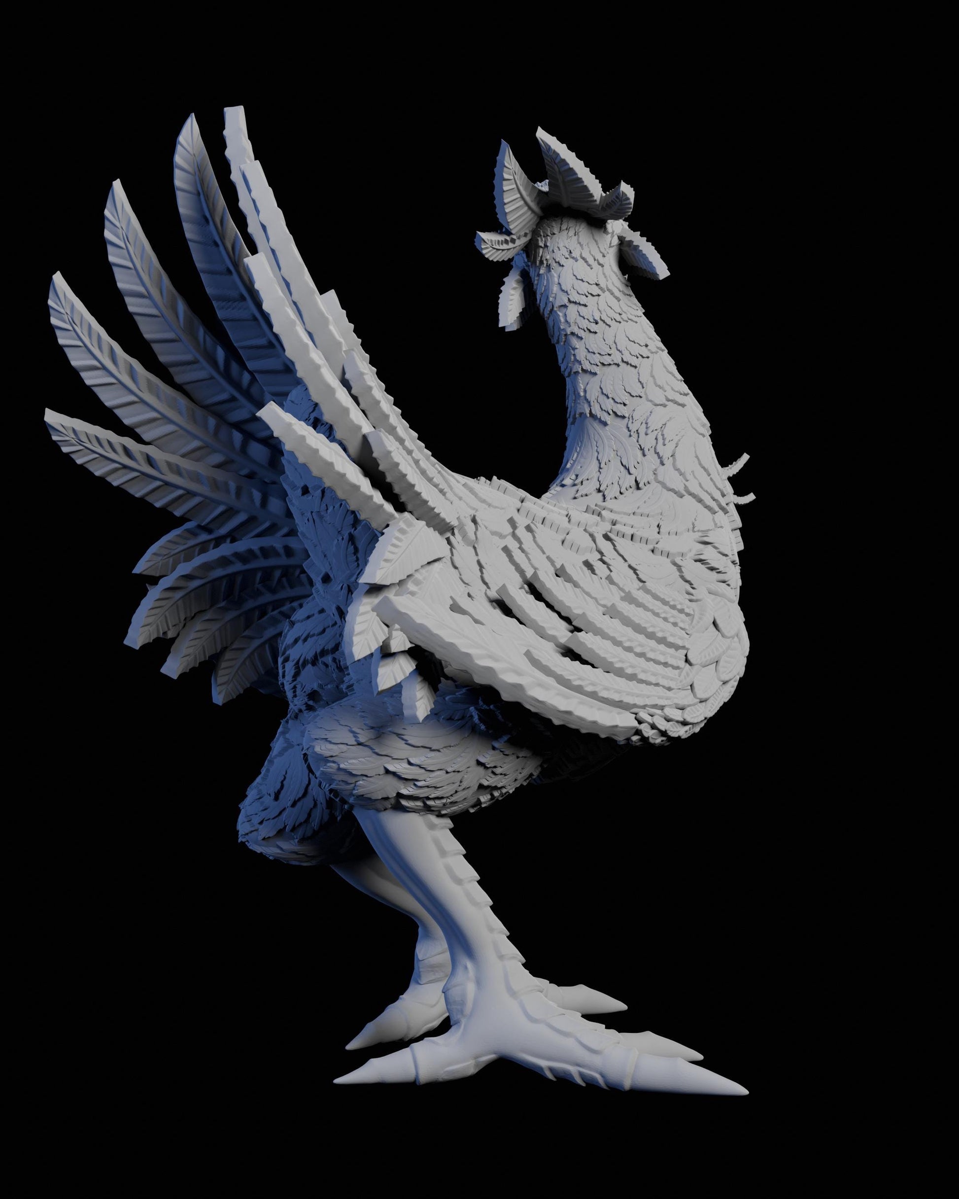 Big Bird Miniature - 28mm / 32mm / 36mm / 75mm - Ethan Savage Studios - Unpainted Resin Printed Figure for D&D, TTRPGs, and Board Games