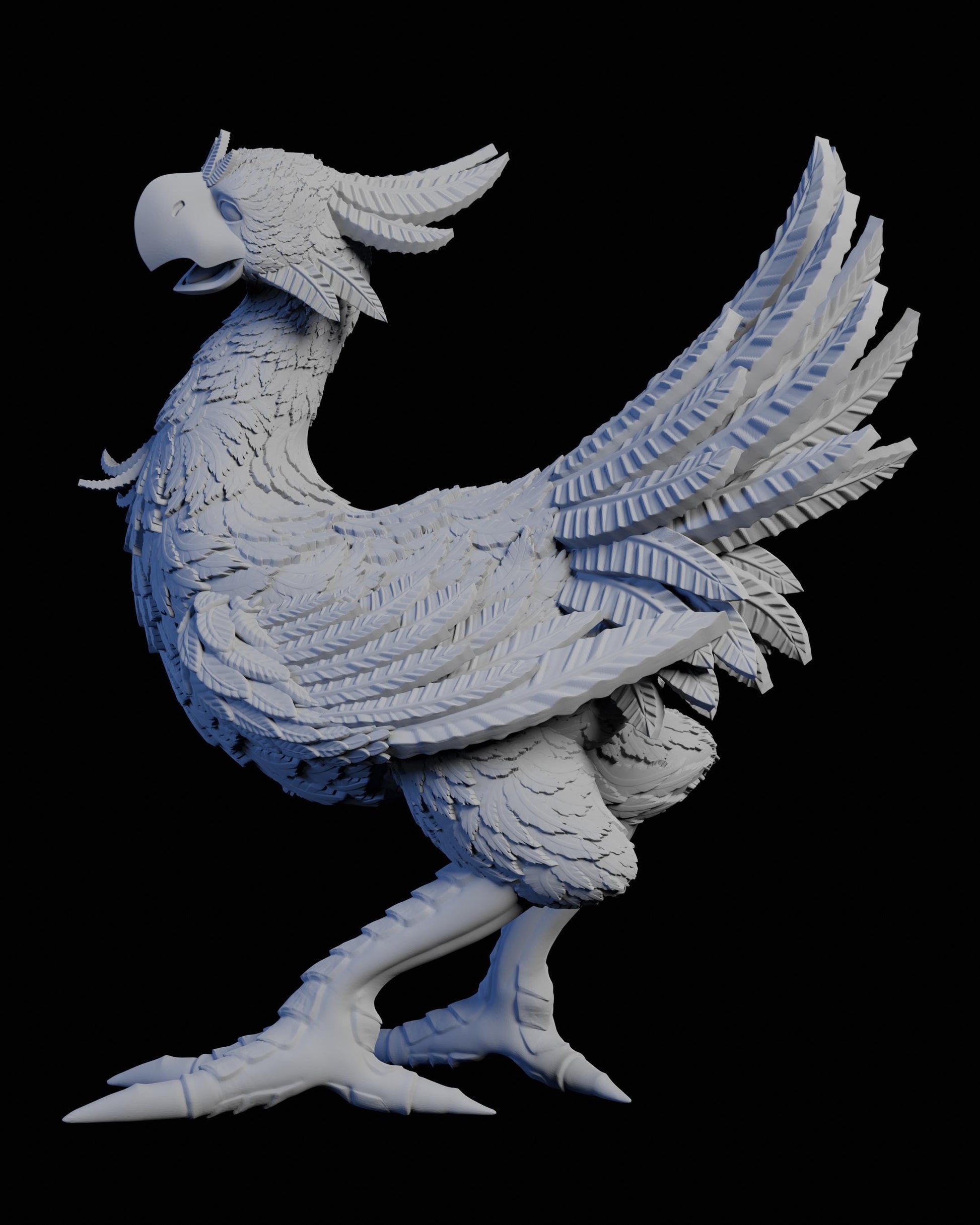 Big Bird Miniature - 28mm / 32mm / 36mm / 75mm - Ethan Savage Studios - Unpainted Resin Printed Figure for D&D, TTRPGs, and Board Games