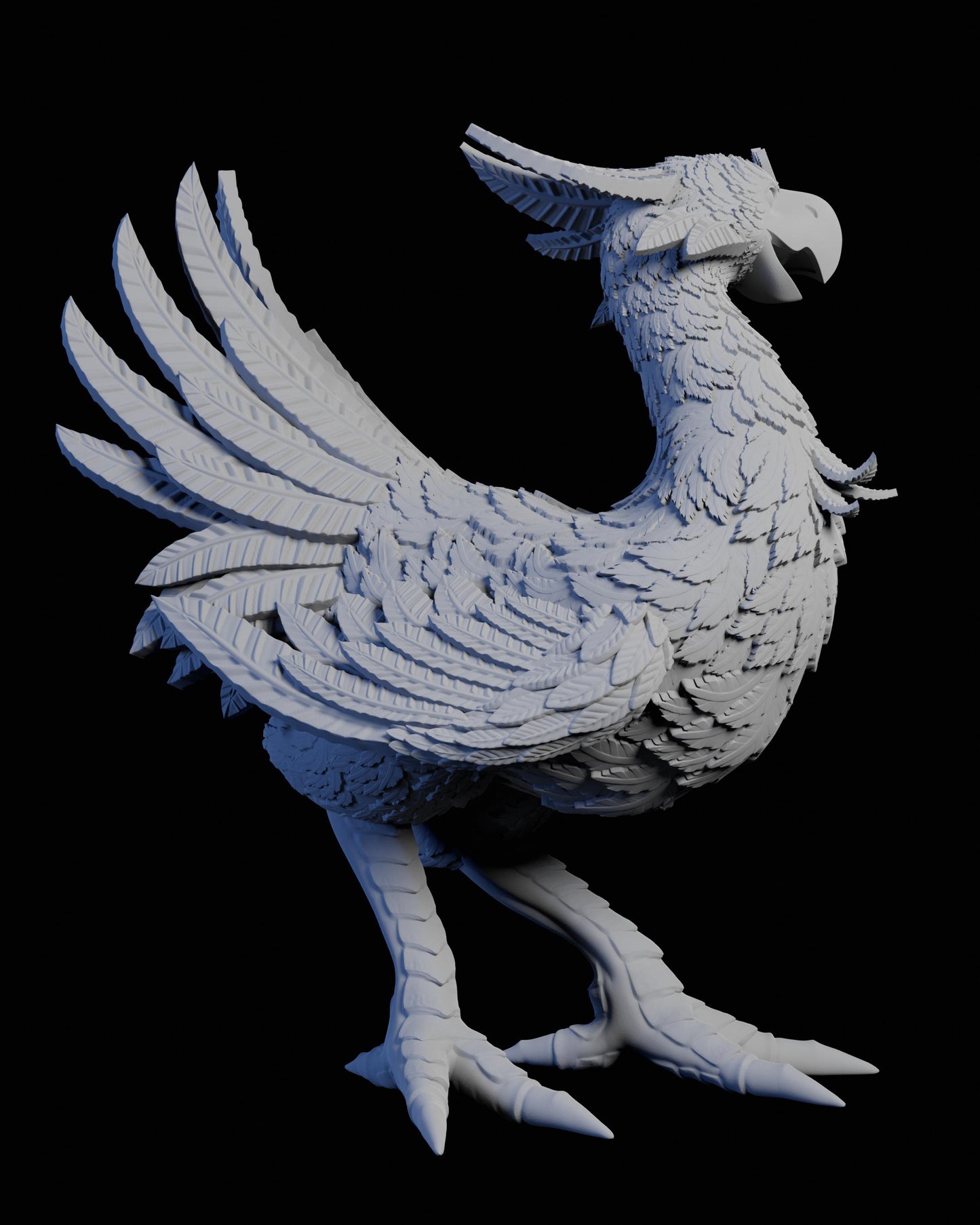 Big Bird Miniature - 28mm / 32mm / 36mm / 75mm - Ethan Savage Studios - Unpainted Resin Printed Figure for D&D, TTRPGs, and Board Games
