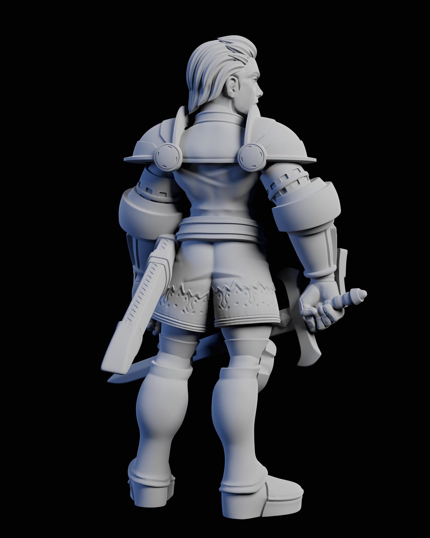 Holy Knight Miniature - 28mm / 32mm / 36mm / 75mm - Ethan Savage Studios - Unpainted Resin Printed Figure for D&D, TTRPGs, and Board Games