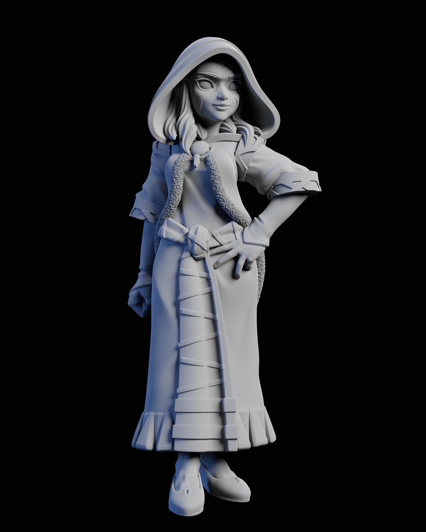Jessica Miniature - 28mm / 32mm / 36mm / 75mm - Ethan Savage Studios - Unpainted Resin Printed Figure for D&D, TTRPGs, and Board Games