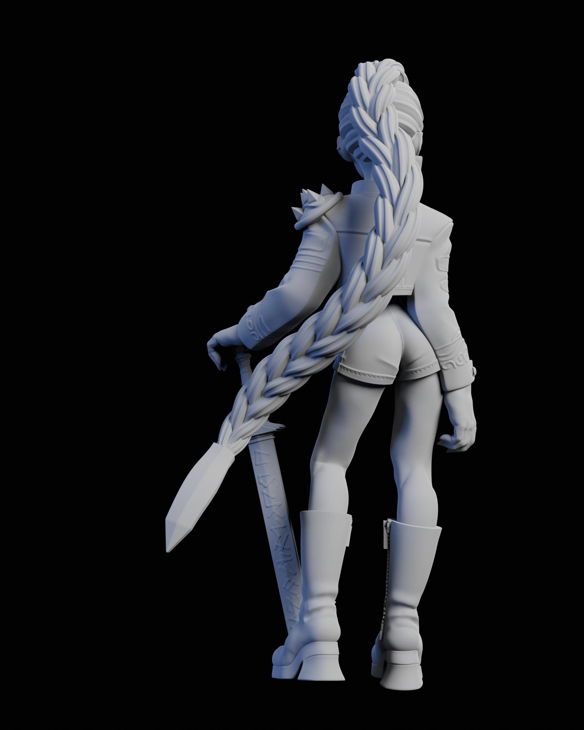 VALKYR//E Leader Miniature - 28mm / 32mm / 36mm / 75mm - Ethan Savage Studios - Unpainted Resin Printed Figure for TTRPGs, and Board Games