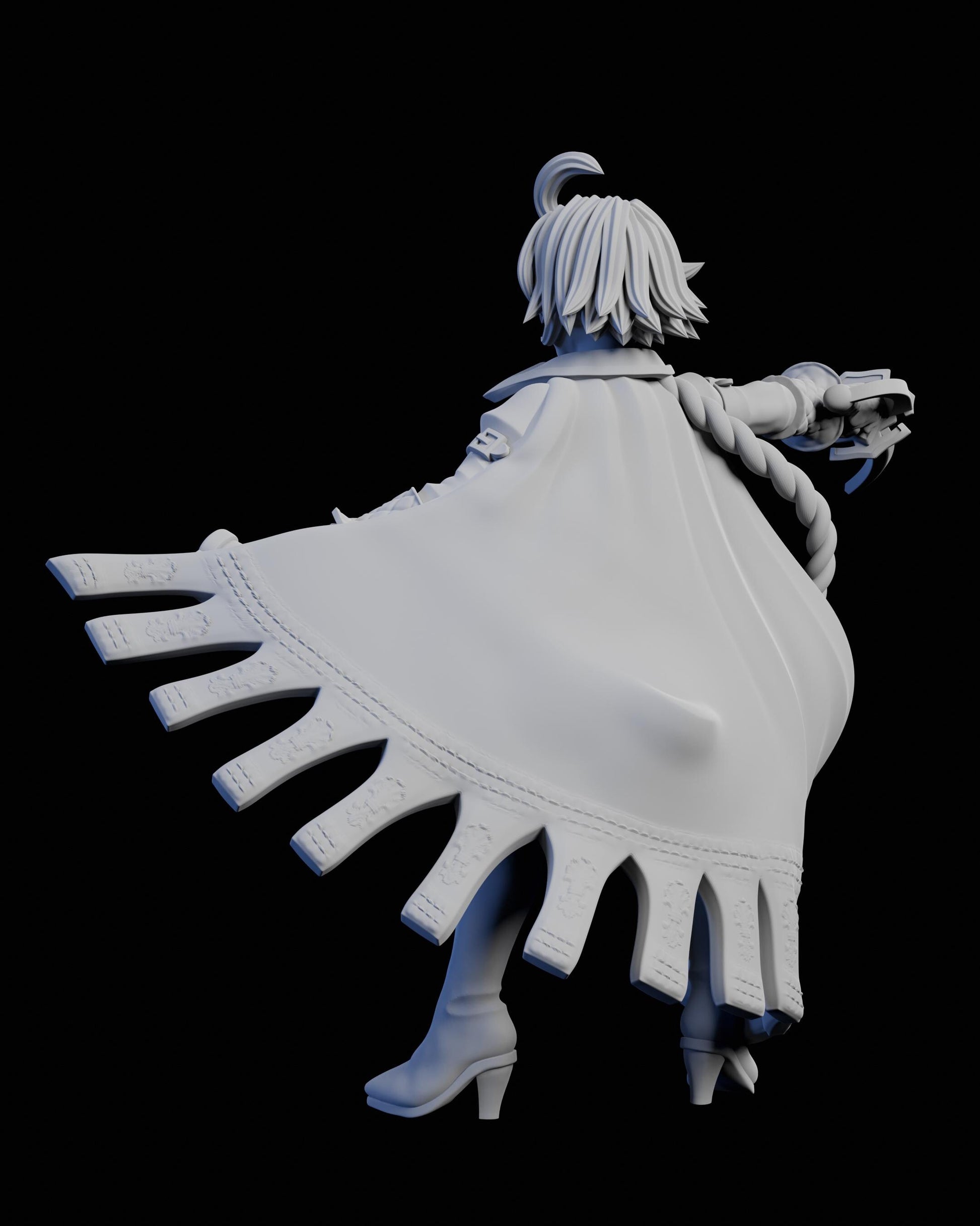 Crimson Whirlwind Miniature - 28mm / 32mm / 36mm / 75mm - Ethan Savage Studios - Unpainted Resin Printed Figure for TTRPGs, and Board Games