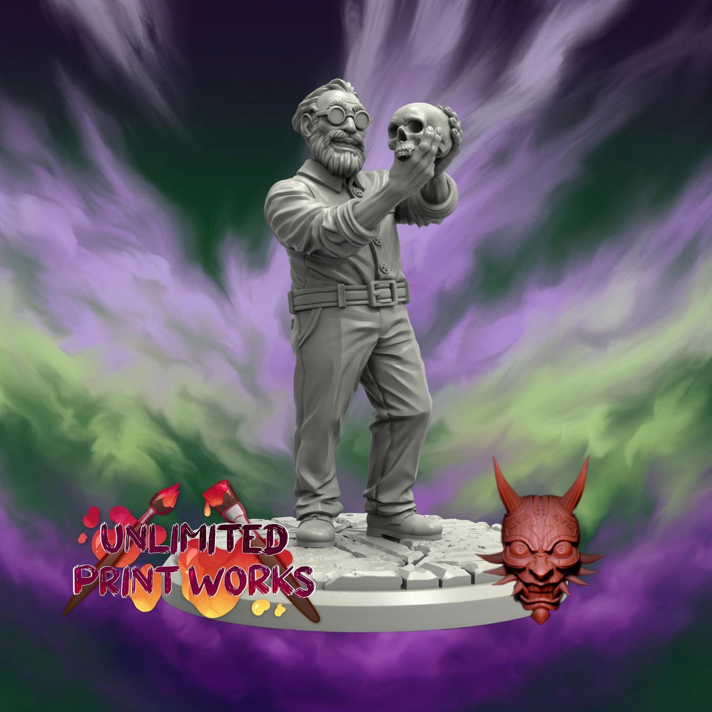 Docent Miniature - 28mm / 32mm / 36mm - Adaevy Creations - Resin Printed Figure for Arkham Horror