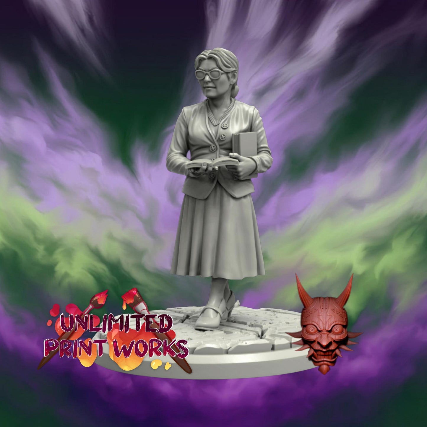 Honor Student Miniature - 28mm / 32mm / 36mm - Adaevy Creations - Resin Printed Figure for Arkham Horror