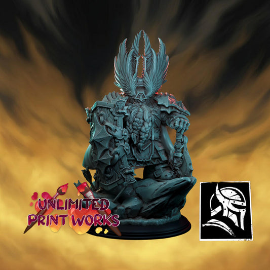 Berd Ironbrow Miniature - 28mm / 32mm / 36mm / 75mm - HardWitch Games - Resin Printed Figure for D&D, TTRPGs, and Board Gaming