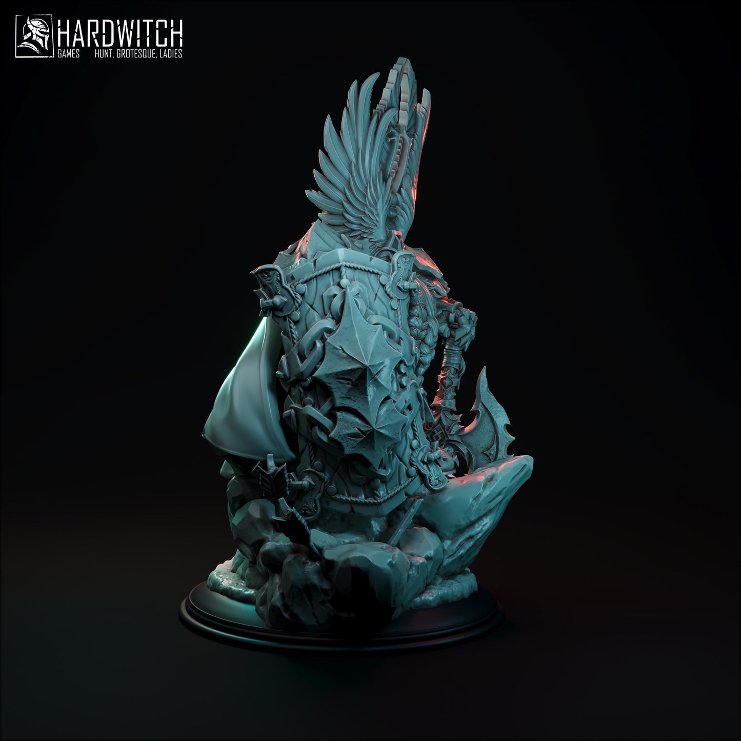 Berd Ironbrow Miniature - 28mm / 32mm / 36mm / 75mm - HardWitch Games - Resin Printed Figure for D&D, TTRPGs, and Board Gaming