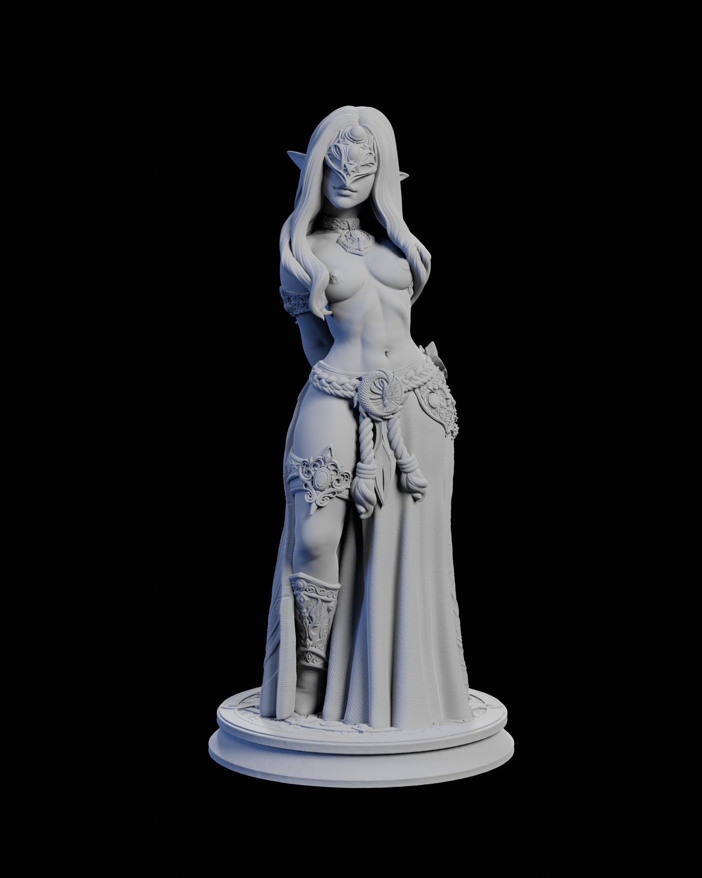 Echoes from the Umbra Miniature (w/NSFW Variation) - 28mm / 32mm / 36mm / 75mm - HardWitch Games - Resin Printed Figure for TTRPGs