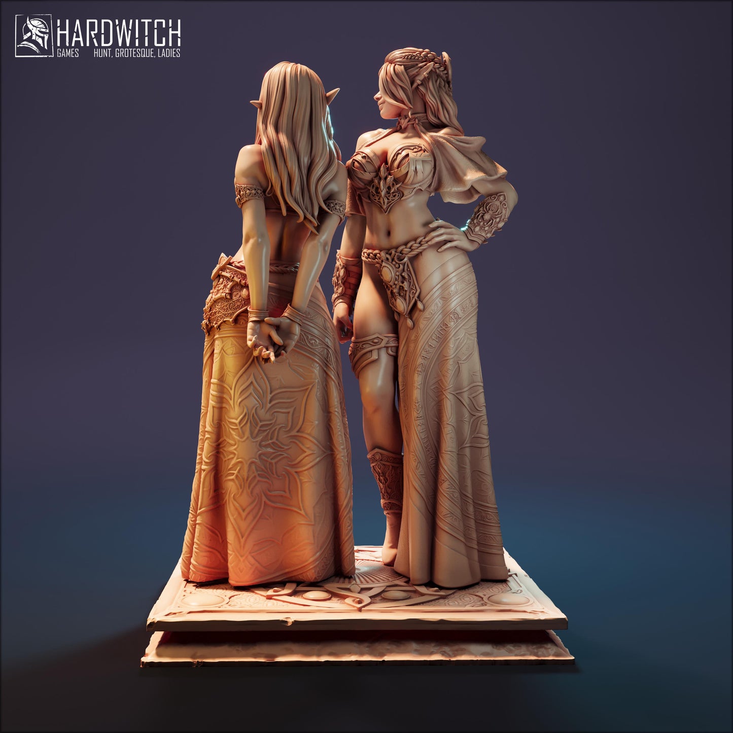Echoes from the Umbra Miniature (w/NSFW Variation) - 28mm / 32mm / 36mm / 75mm - HardWitch Games - Resin Printed Figure for TTRPGs