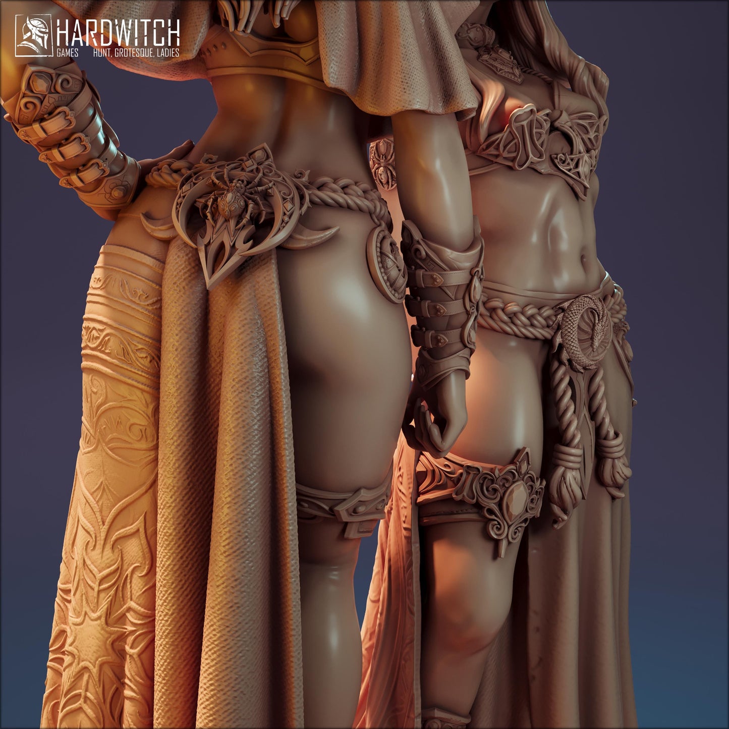 Echoes from the Umbra Miniature (w/NSFW Variation) - 28mm / 32mm / 36mm / 75mm - HardWitch Games - Resin Printed Figure for TTRPGs