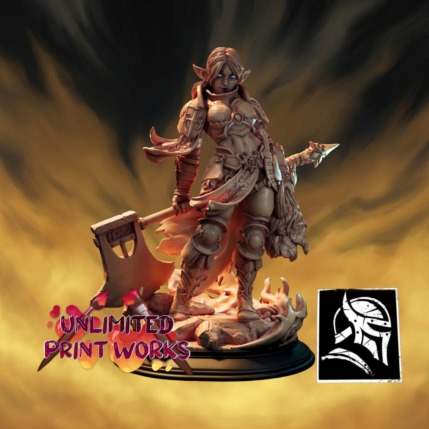 Tada Ragam Miniature - 28mm / 32mm / 36mm / 75mm - HardWitch Games - Resin Printed Figure for D&D, TTRPGs, and Board Gaming