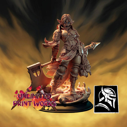 Tada Ragam Miniature - 28mm / 32mm / 36mm / 75mm - HardWitch Games - Resin Printed Figure for D&D, TTRPGs, and Board Gaming
