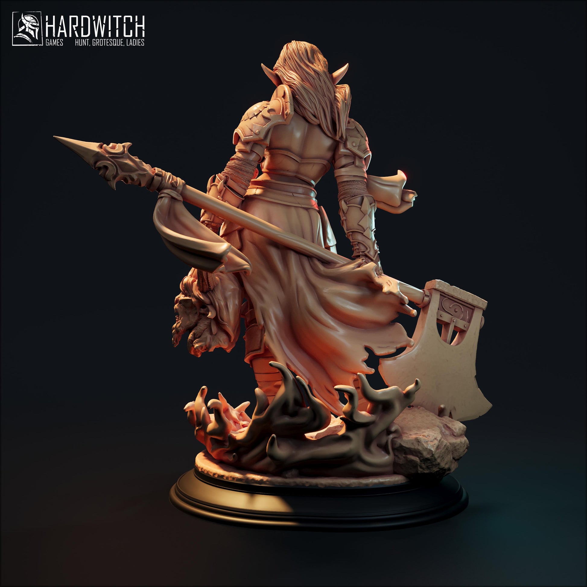 Tada Ragam Miniature - 28mm / 32mm / 36mm / 75mm - HardWitch Games - Resin Printed Figure for D&D, TTRPGs, and Board Gaming