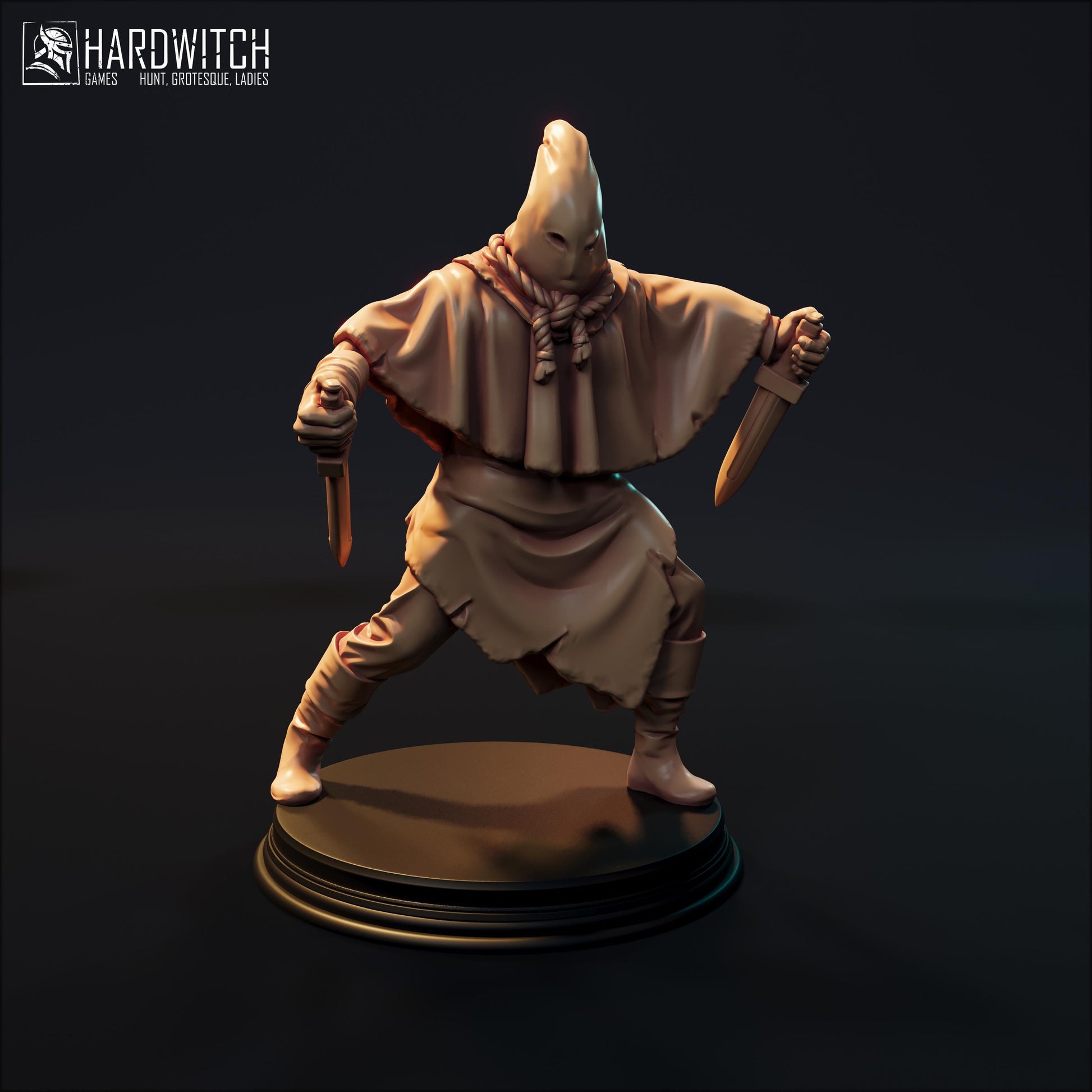 Prisoner Miniature Set - 28mm / 32mm / 36mm - HardWitch Games - Resin Printed Figure for D&D, TTRPGs, and Board Games
