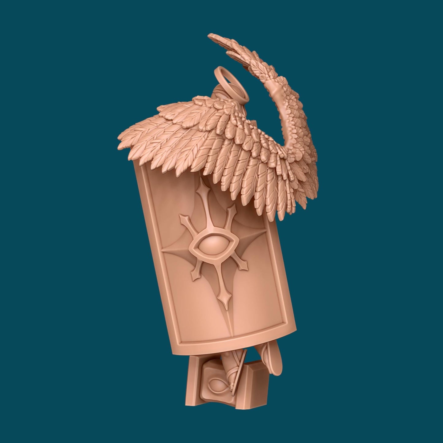 Pollux, Guardian Angel Miniature - Awkward Penguin’s Minis - 28mm / 32mm / 36mm - Resin Printed Figure for TTRPGs and Painting