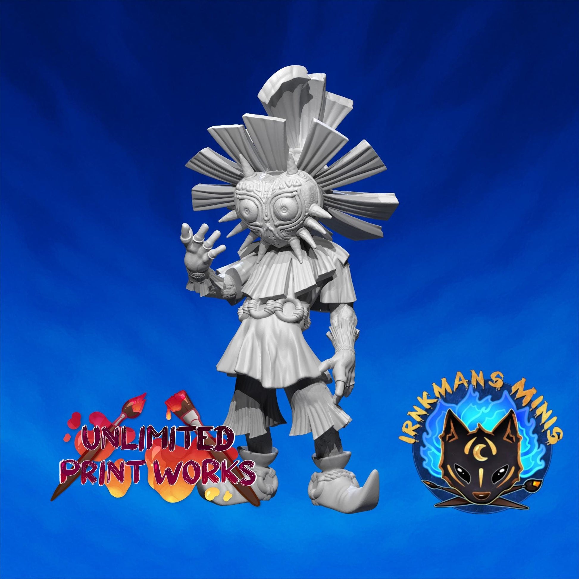 Forest Child Miniature - 28mm / 32mm / 36mm / 75mm - Irnkman's Minis - Unpainted Resin Printed Figure for D&D, TTRPGs, and Board Games