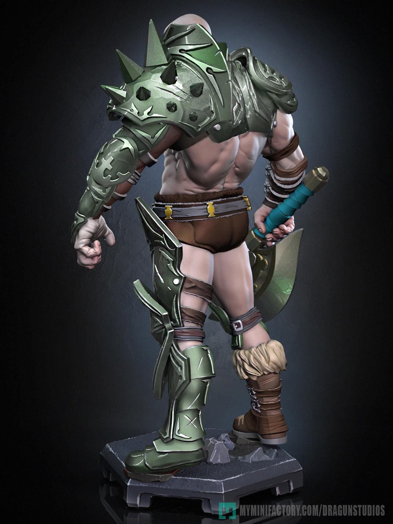 Perceval v3 Miniature - 28mm / 32mm / 36mm / 75mm - DraGun - Resin Printed Figure for TTRPGs and Board Games