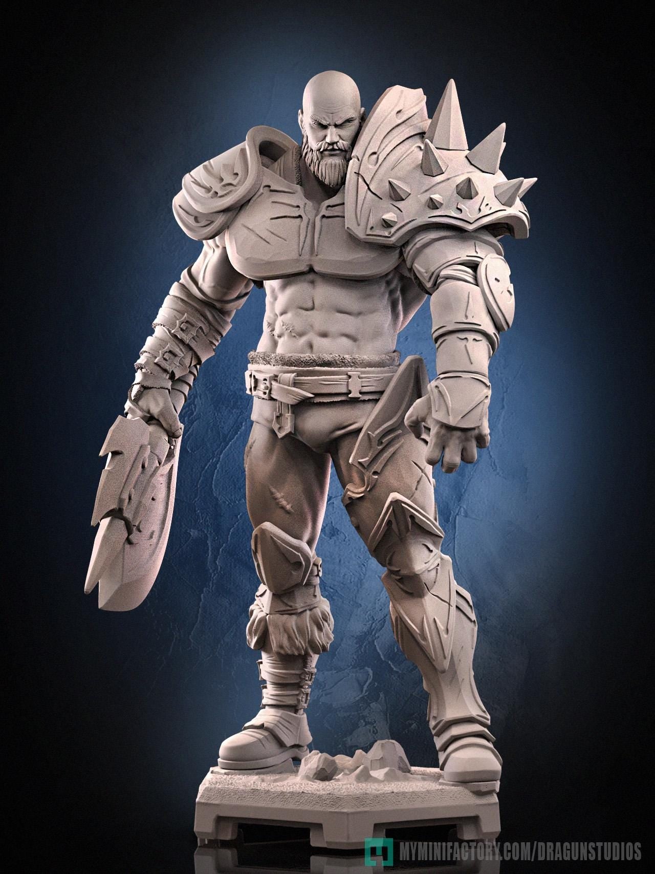 Perceval v3 Miniature - 28mm / 32mm / 36mm / 75mm - DraGun - Resin Printed Figure for TTRPGs and Board Games
