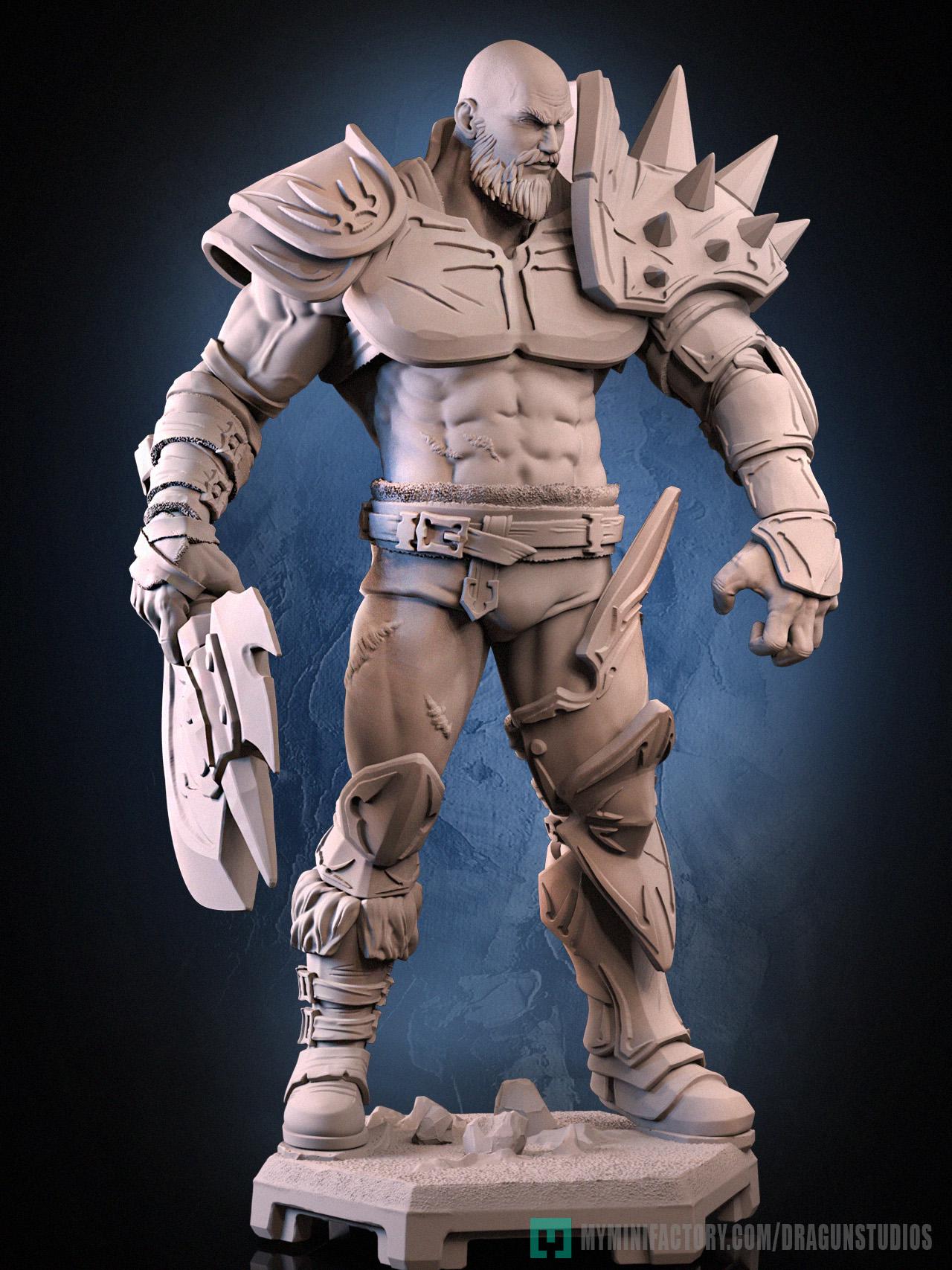Perceval v3 Miniature - 28mm / 32mm / 36mm / 75mm - DraGun - Resin Printed Figure for TTRPGs and Board Games