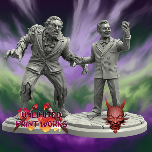 Producer Miniature (2 Variations) - 28mm / 32mm / 36mm - Adaevy Creations - Resin Printed Figure for Arkham Horror