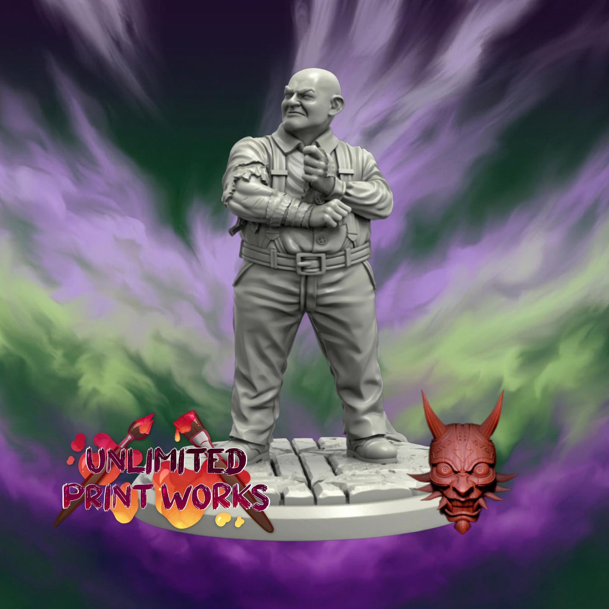 Protector Miniature - 28mm / 32mm / 36mm - Adaevy Creations - Resin Printed Figure for Arkham Horror