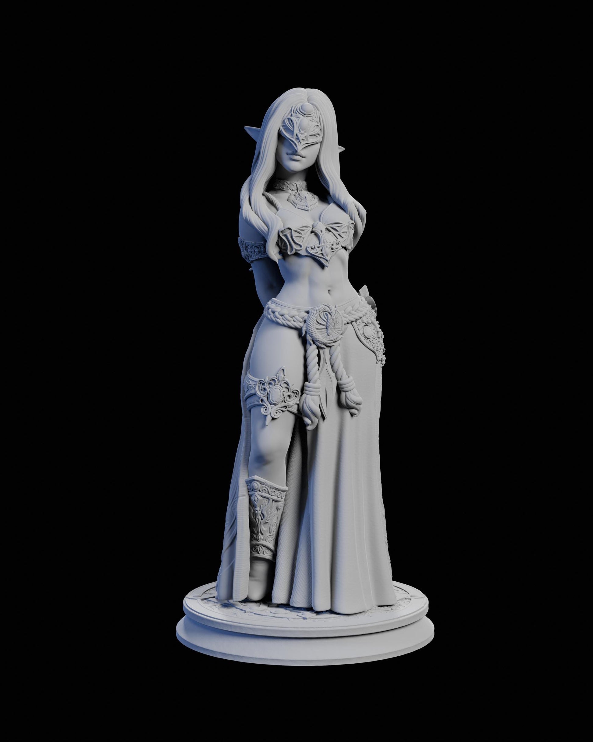 Echoes from the Umbra Miniature (w/NSFW Variation) - 28mm / 32mm / 36mm / 75mm - HardWitch Games - Resin Printed Figure for TTRPGs