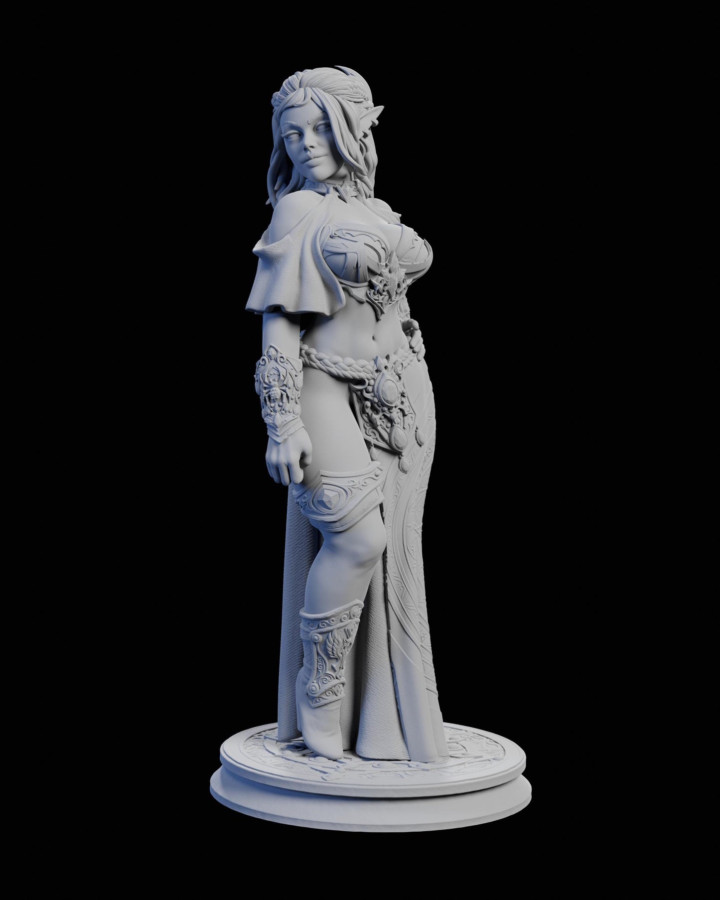 Echoes from the Umbra Miniature (w/NSFW Variation) - 28mm / 32mm / 36mm / 75mm - HardWitch Games - Resin Printed Figure for TTRPGs