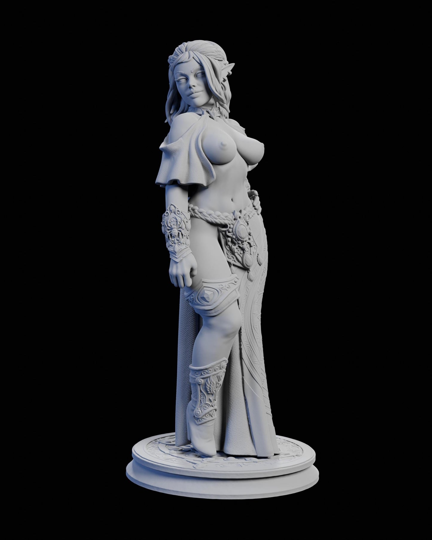 Echoes from the Umbra Miniature (w/NSFW Variation) - 28mm / 32mm / 36mm / 75mm - HardWitch Games - Resin Printed Figure for TTRPGs