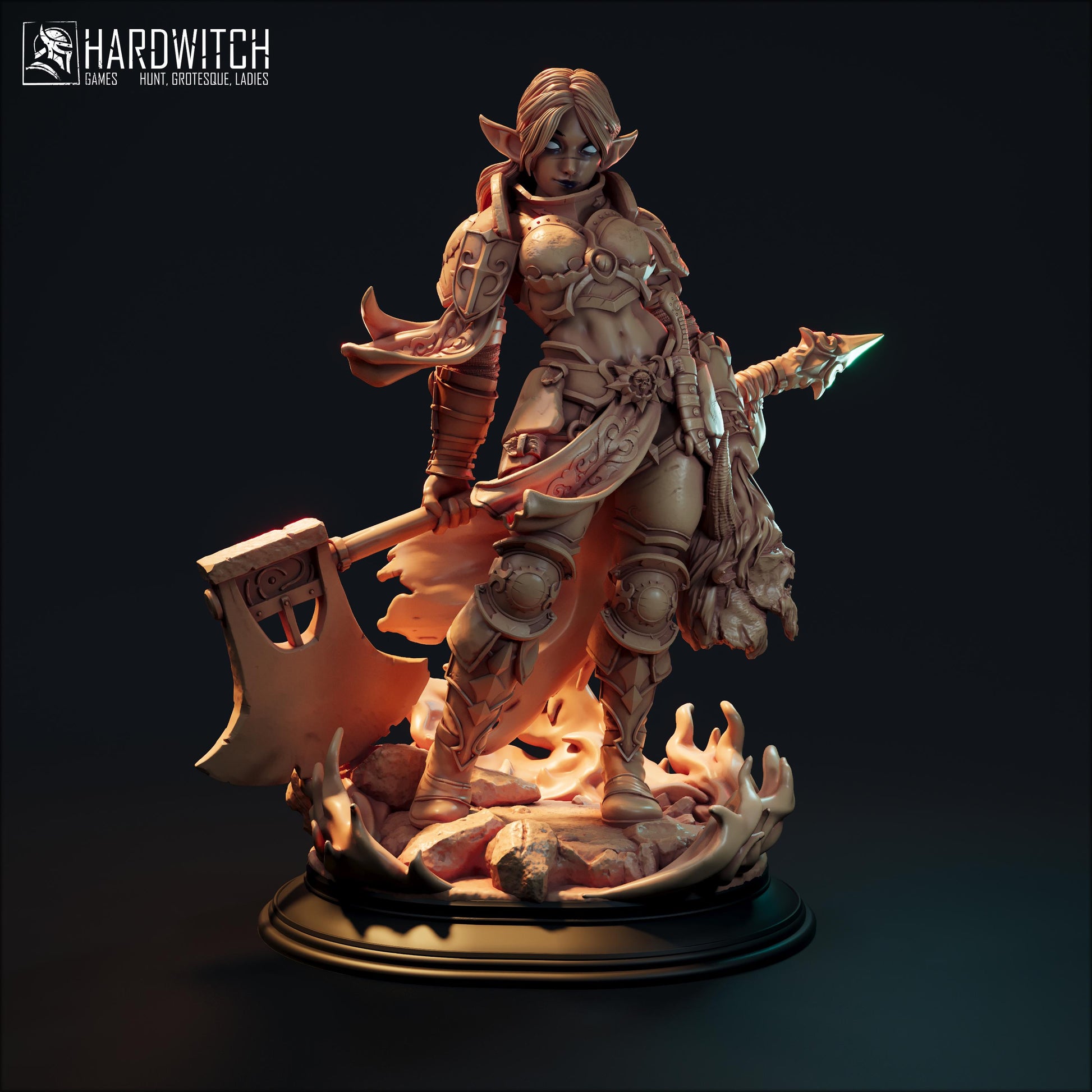 Tada Ragam Miniature - 28mm / 32mm / 36mm / 75mm - HardWitch Games - Resin Printed Figure for D&D, TTRPGs, and Board Gaming