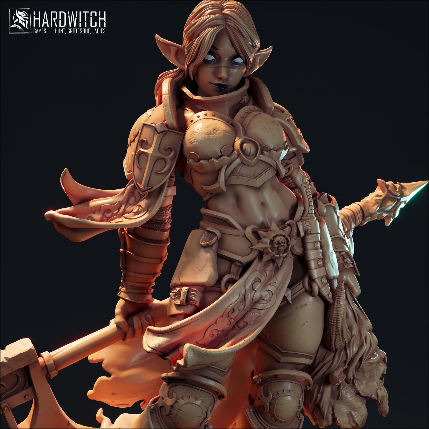 Tada Ragam Miniature - 28mm / 32mm / 36mm / 75mm - HardWitch Games - Resin Printed Figure for D&D, TTRPGs, and Board Gaming
