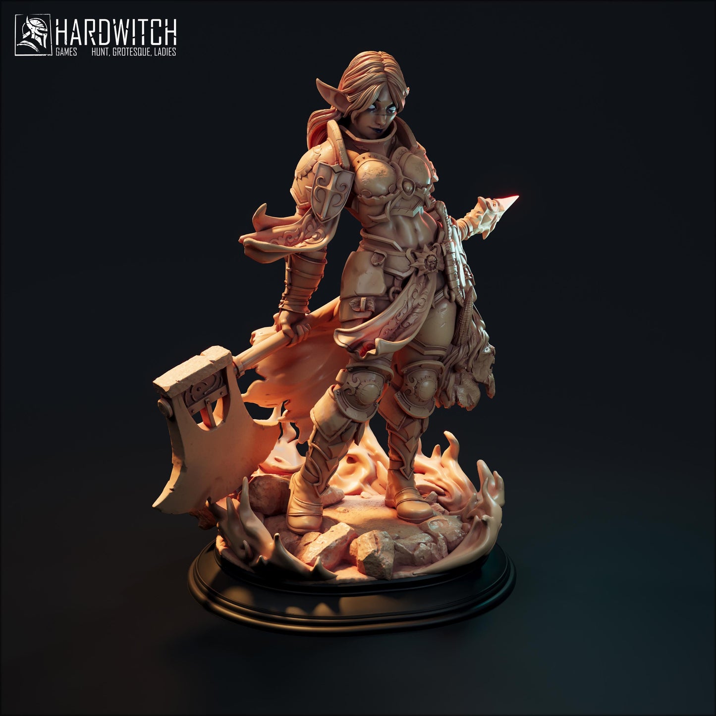 Tada Ragam Miniature - 28mm / 32mm / 36mm / 75mm - HardWitch Games - Resin Printed Figure for D&D, TTRPGs, and Board Gaming