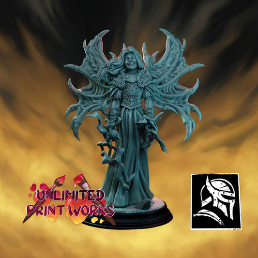 Flesh Princess Miniature - 28mm / 32mm / 36mm / 75mm - HardWitch Games - Resin Printed Figure for D&D, TTRPGs, and Board Gaming