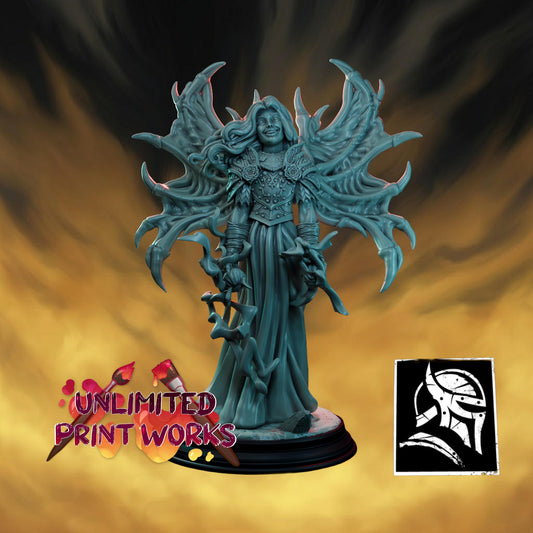 Flesh Princess Miniature - 28mm / 32mm / 36mm / 75mm - HardWitch Games - Resin Printed Figure for D&D, TTRPGs, and Board Gaming