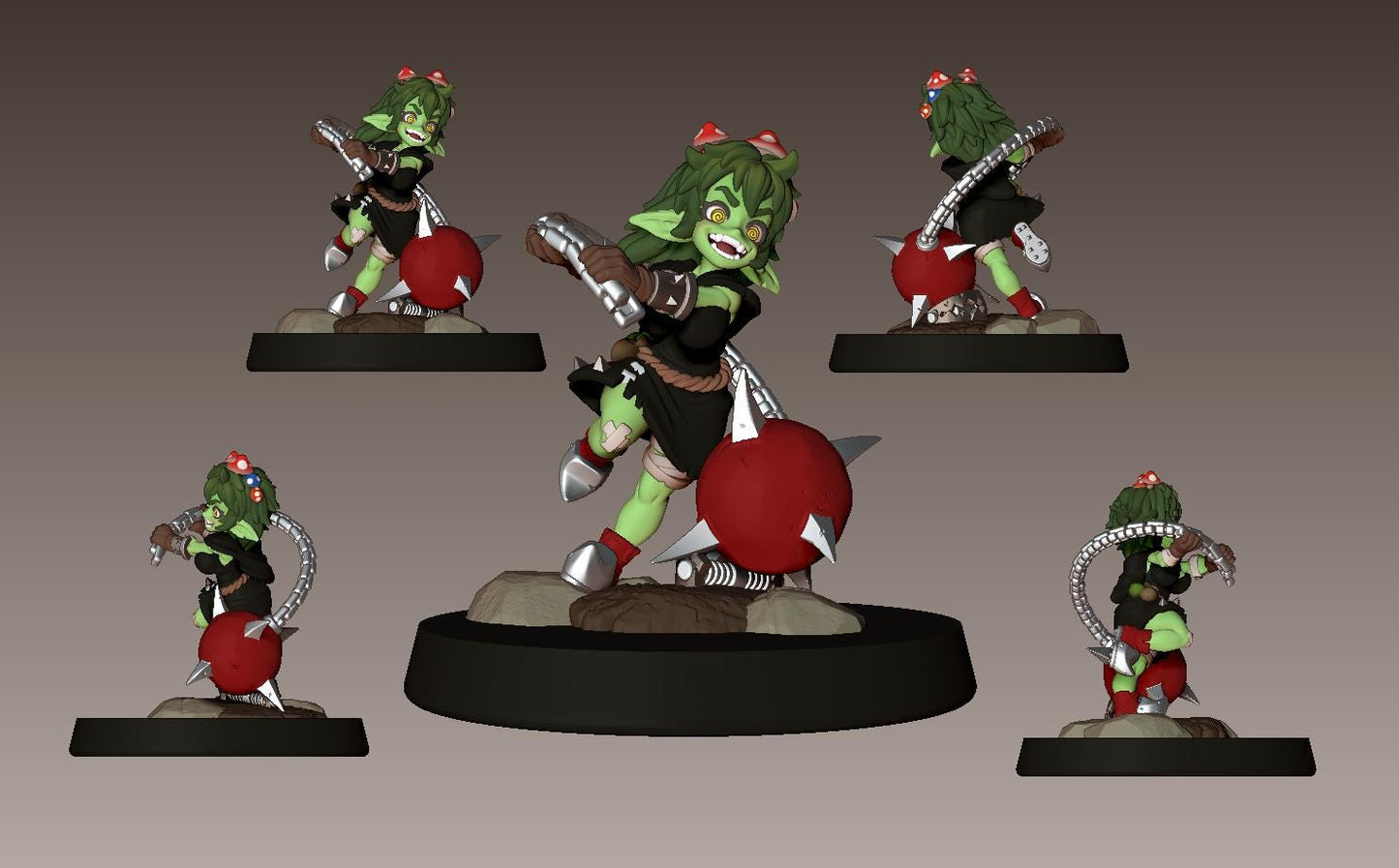 Fungia the Loon Miniature - 28mm / 32mm / 36mm - LPOMC - Unpainted Resin Printed Figure for D&D, TTRPGs, and Board Games
