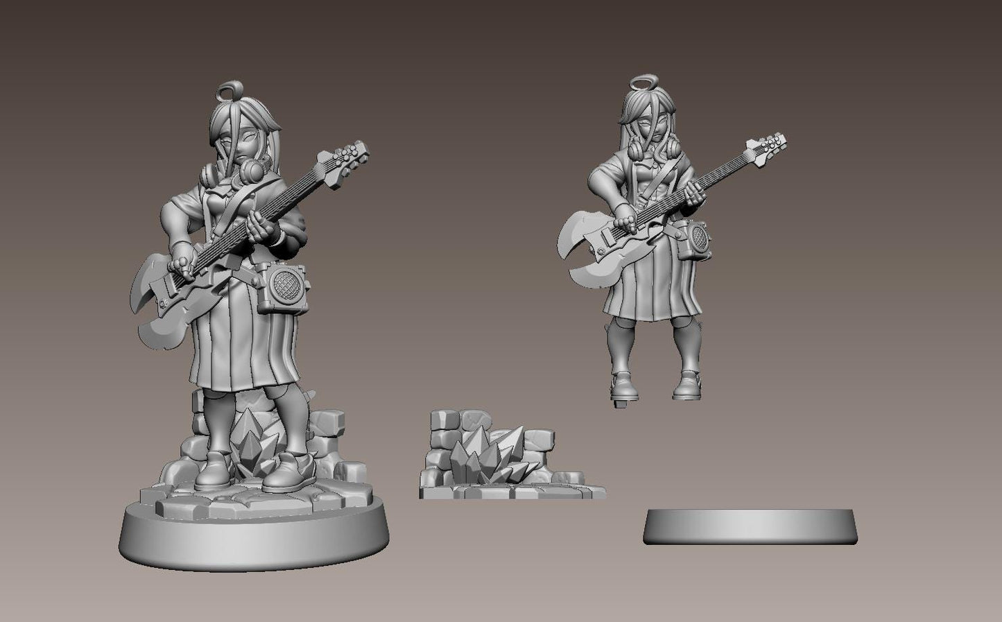 ASD Shizune Miniature - 28mm / 32mm / 36mm - LPOMC - Unpainted Resin Printed Figure for D&D, TTRPGs, and Board Games