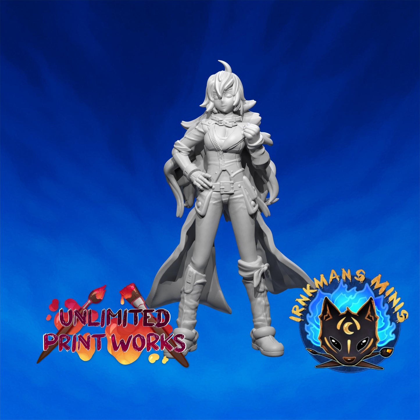 Goldilocks Miniature - 28mm / 32mm / 36mm - Irnkman's Minis - Unpainted Resin Printed Figure for D&D, TTRPGs, and Board Games