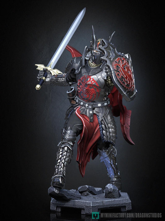 Last Dragon Miniature - 52mm / 97mm - DraGun - Resin Printed Figure for TTRPGs and Board Games