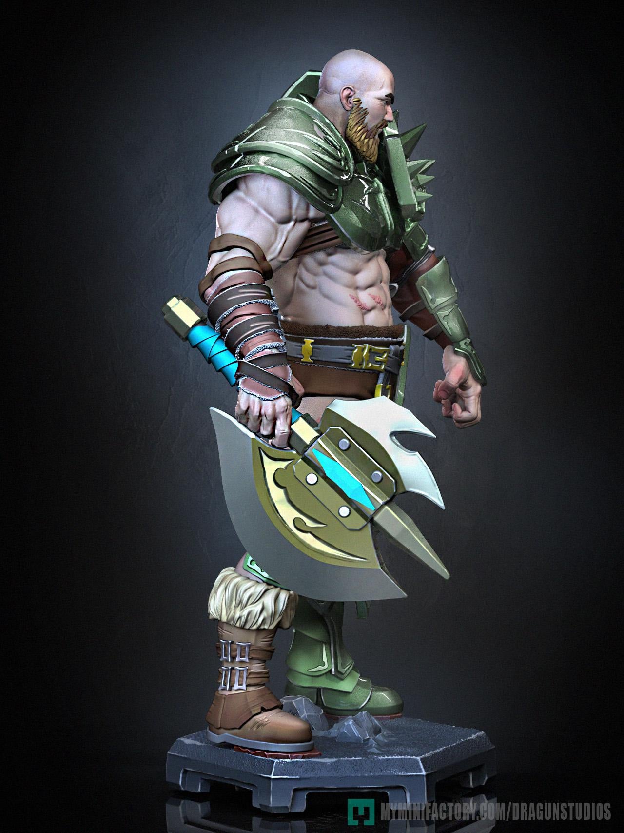 Perceval v3 Miniature - 28mm / 32mm / 36mm / 75mm - DraGun - Resin Printed Figure for TTRPGs and Board Games