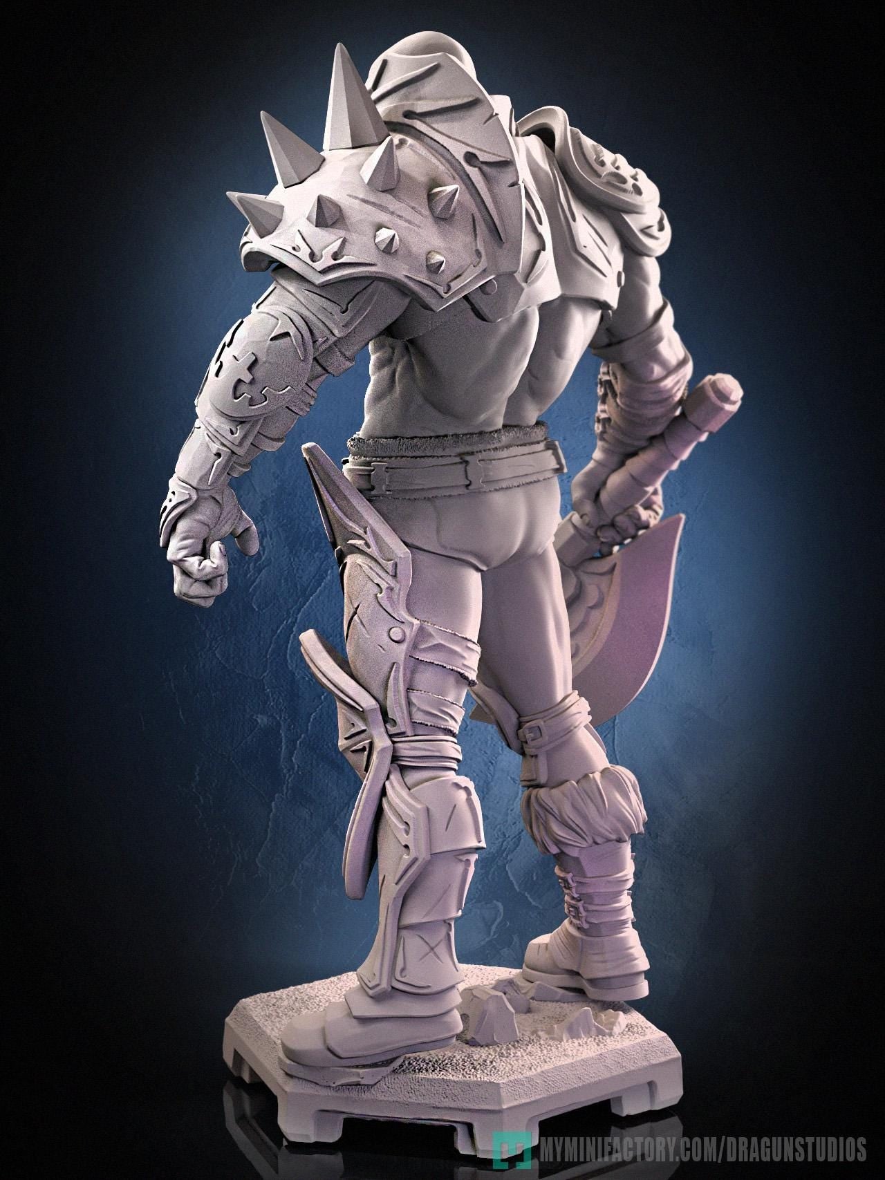 Perceval v3 Miniature - 28mm / 32mm / 36mm / 75mm - DraGun - Resin Printed Figure for TTRPGs and Board Games