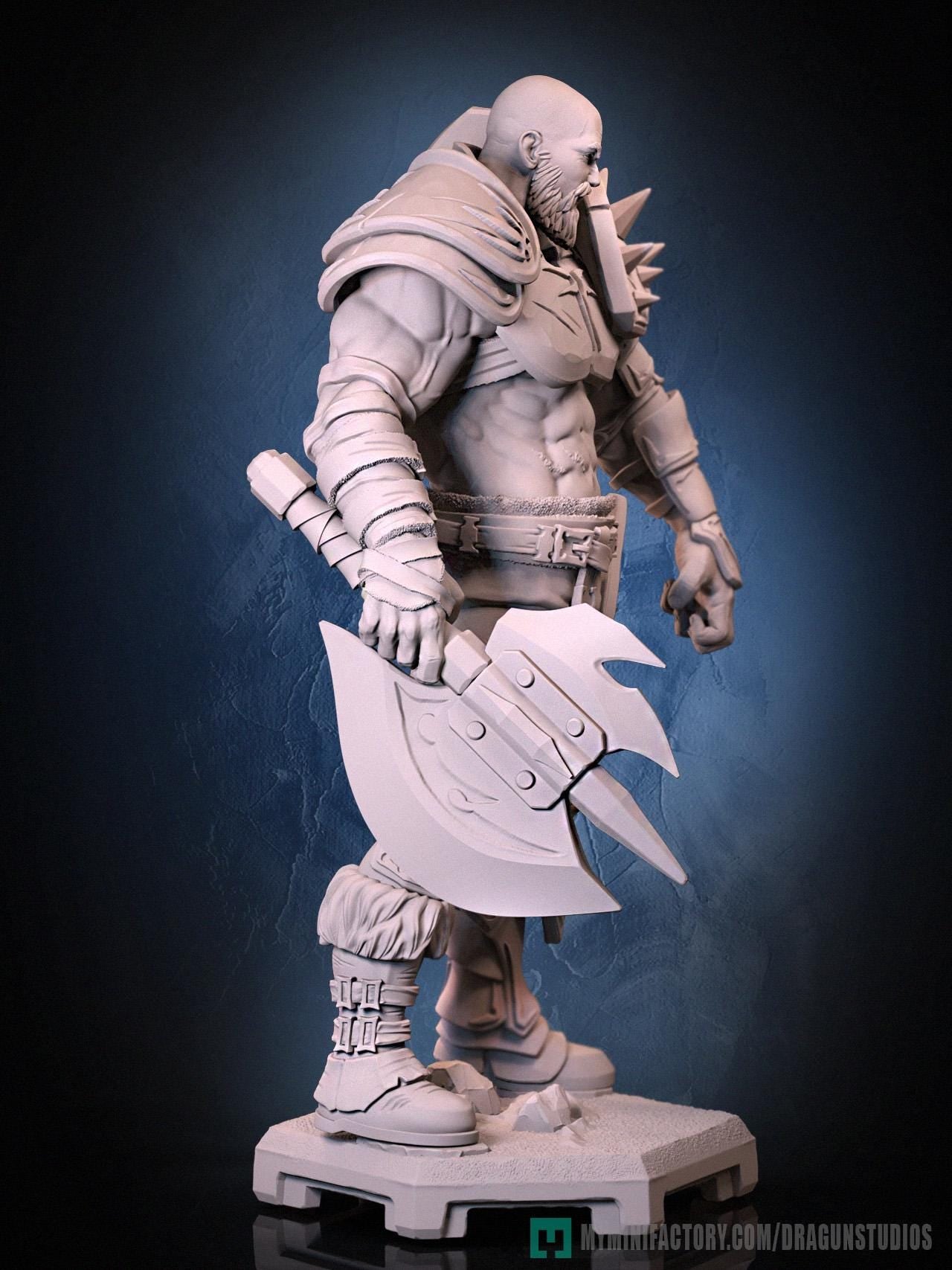 Perceval v3 Miniature - 28mm / 32mm / 36mm / 75mm - DraGun - Resin Printed Figure for TTRPGs and Board Games