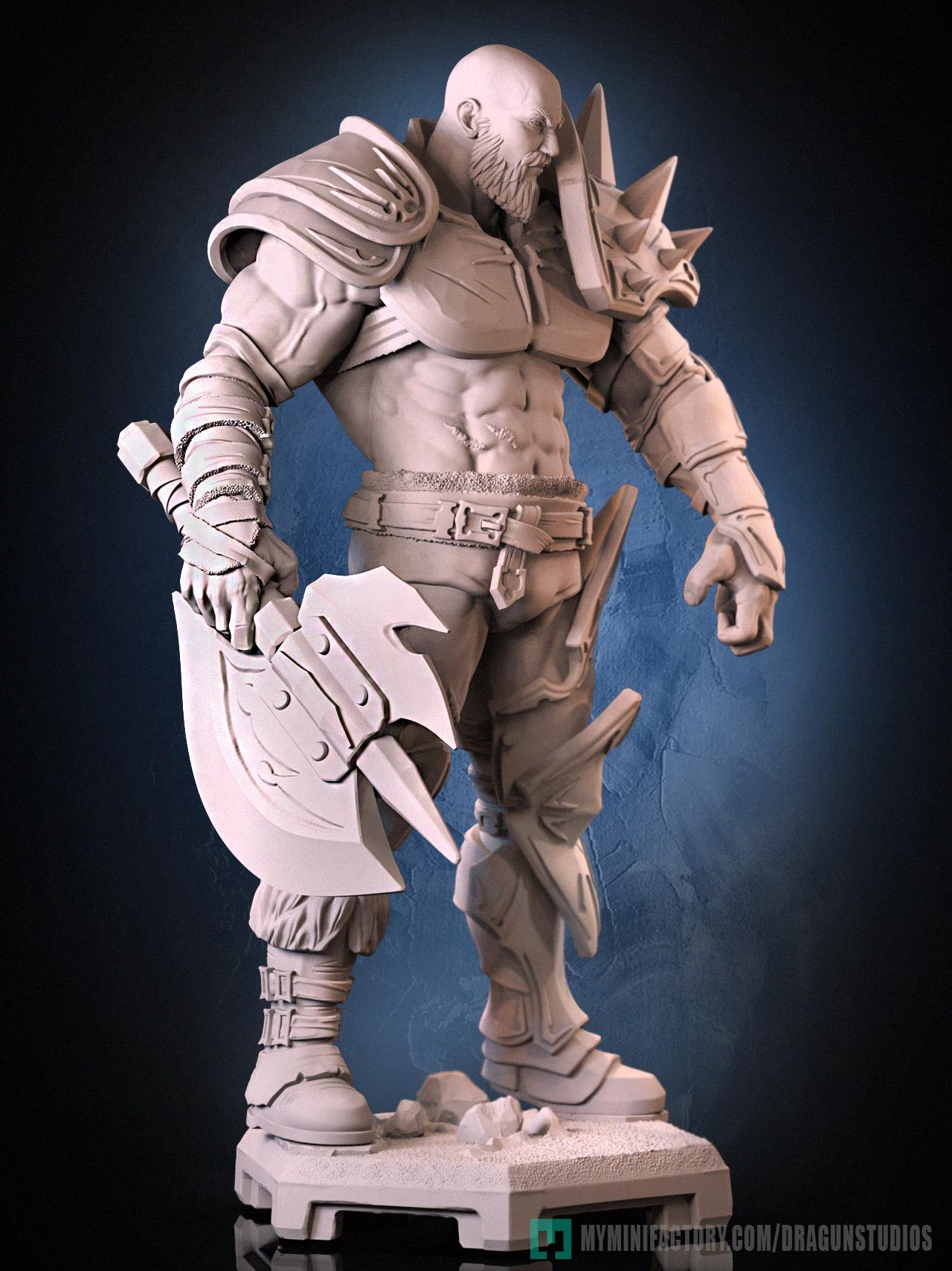 Perceval v3 Miniature - 28mm / 32mm / 36mm / 75mm - DraGun - Resin Printed Figure for TTRPGs and Board Games