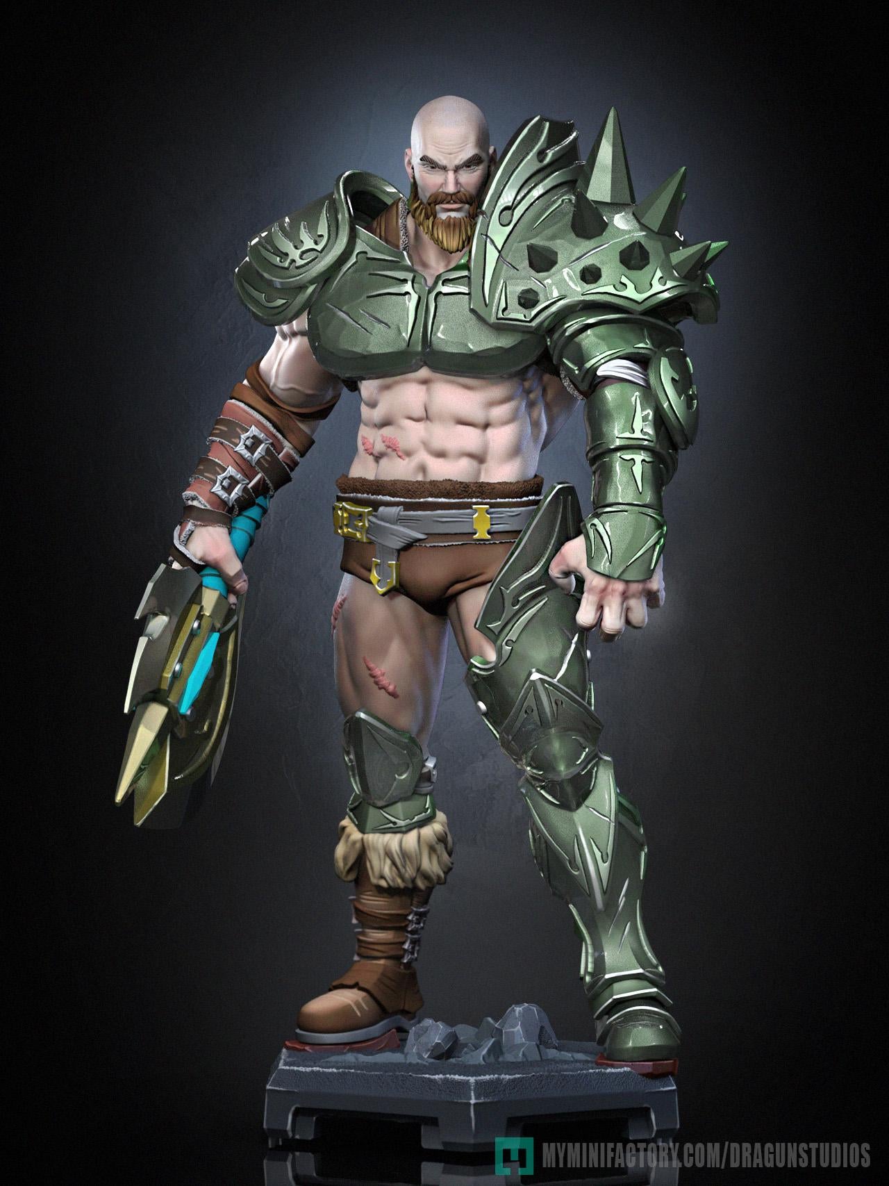 Perceval v3 Miniature - 28mm / 32mm / 36mm / 75mm - DraGun - Resin Printed Figure for TTRPGs and Board Games