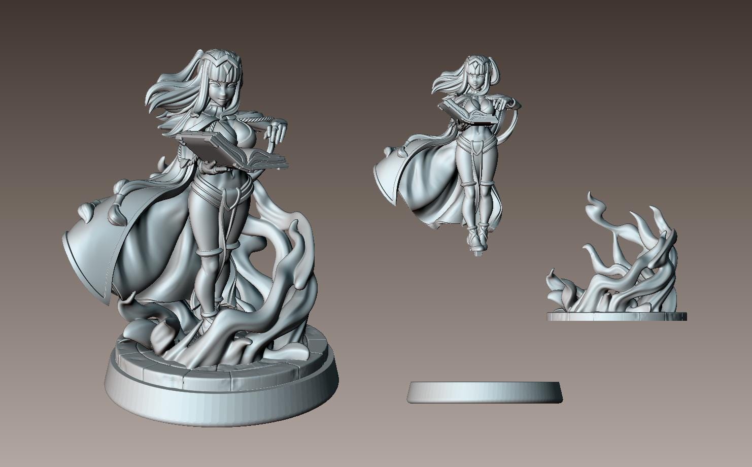 Shadow Hexcaster Miniature - 28mm / 32mm / 36mm - LPOMC - Unpainted Resin Printed Figure for D&D, TTRPGs, and Board Games