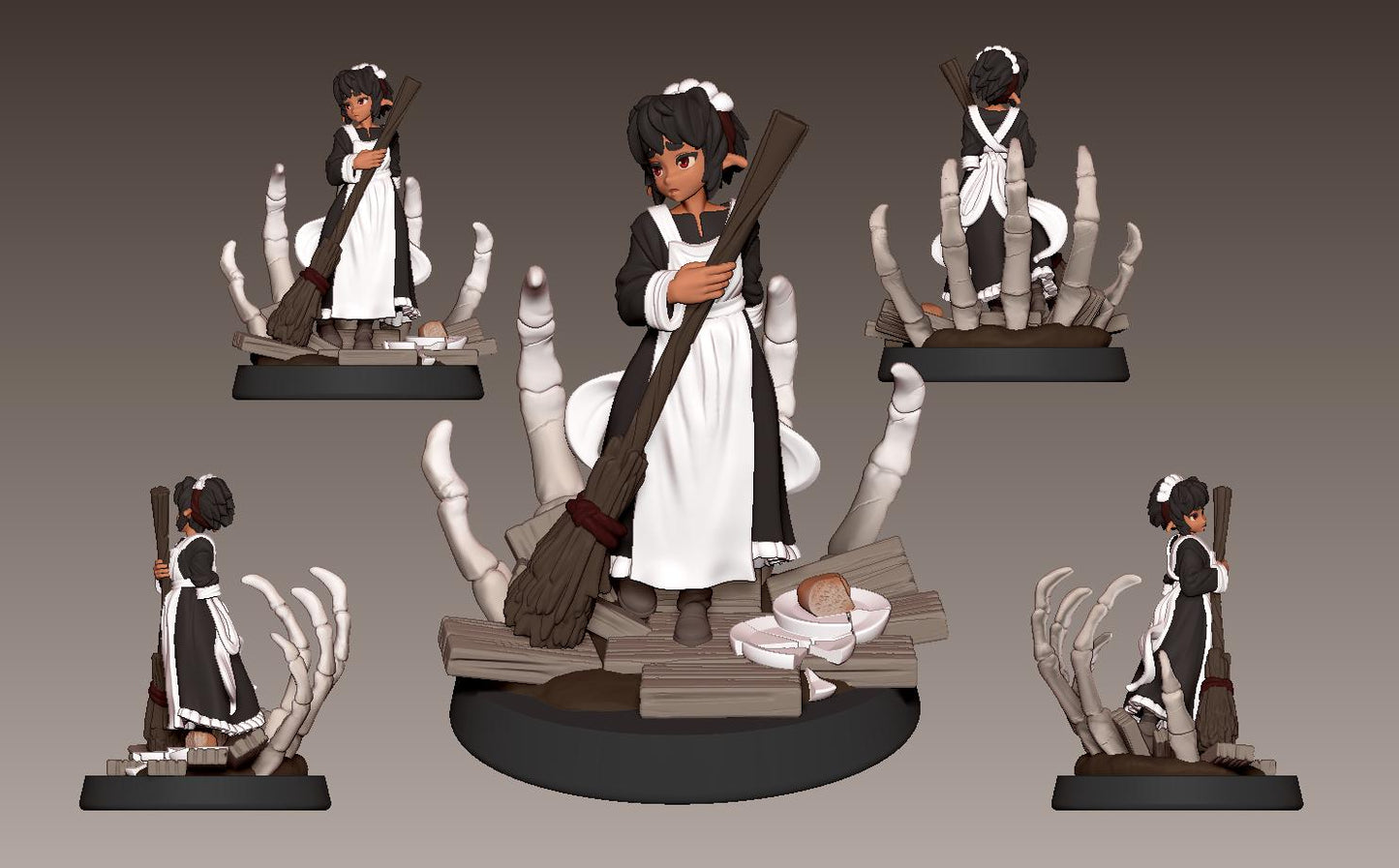 LonaRPG Miniature (7 Variations) - 28mm / 32mm / 36mm / 75mm - LPOMC - Unpainted Resin Printed Figure for D&D, TTRPGs, and Board Games